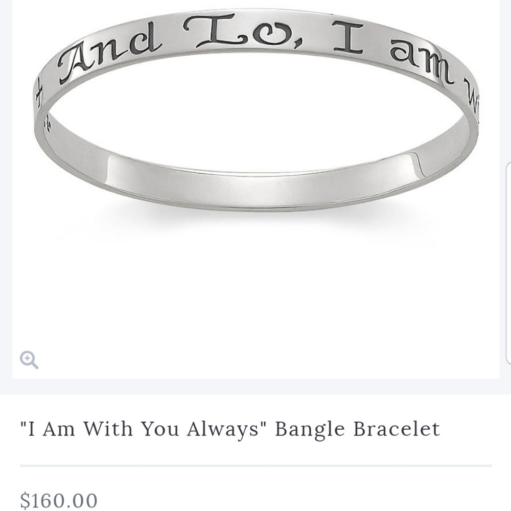 James Avery "I am with you always" sterling silver